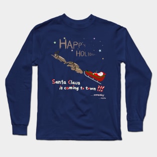 On a sloth sleigh Long Sleeve T-Shirt